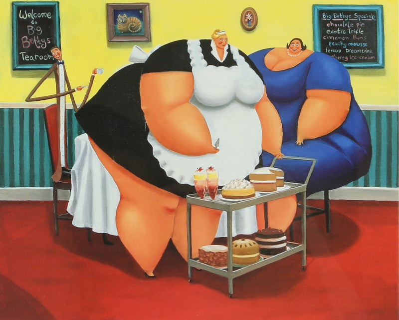SARAH JANE SZIKORA, 'BIG BETTYS', LIMITED EDITION PRINT 212/495, SIGNED