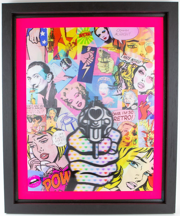 DAN PEARCE, 'AIM FOR LOVE', LARGE LIMITED EDITION PRINT 17/195, SIGNED & COA