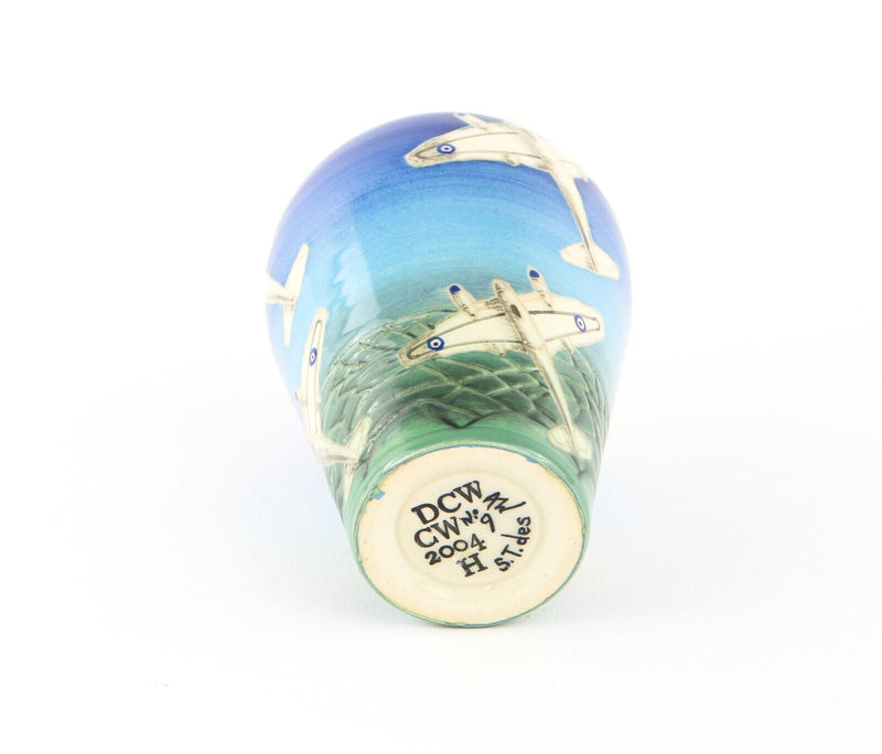 SALLY TUFFIN FOR DENNIS CHINAWORKS - RAF BOMBER HORNET AEROPLANE OVOID VASE