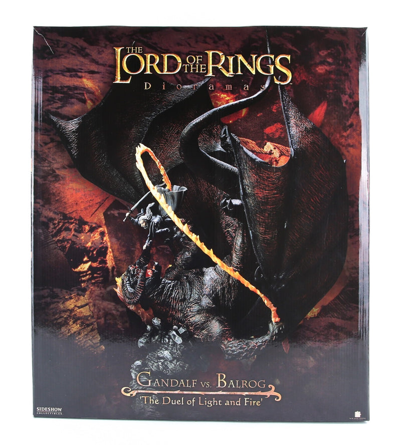 LORD OF THE RINGS - SIDESHOW 'GANDALF VS BALROG' MODEL 9716 565/1000, BOXED