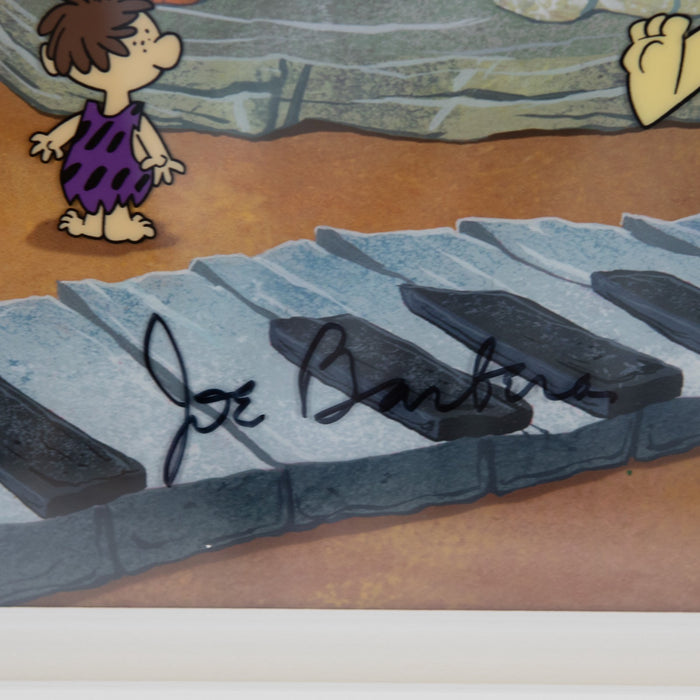 WARNER BROS 'BIG IN BEDROCK' HANNA & BARBERA SIGNED FLINTSTONES CEL ART 311/500