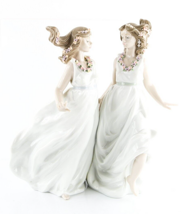 LLADRO 'ALLEGORY OF SPRING' GIRL LADY DRESS LARGE FIGURE MODEL 6241, BOXED