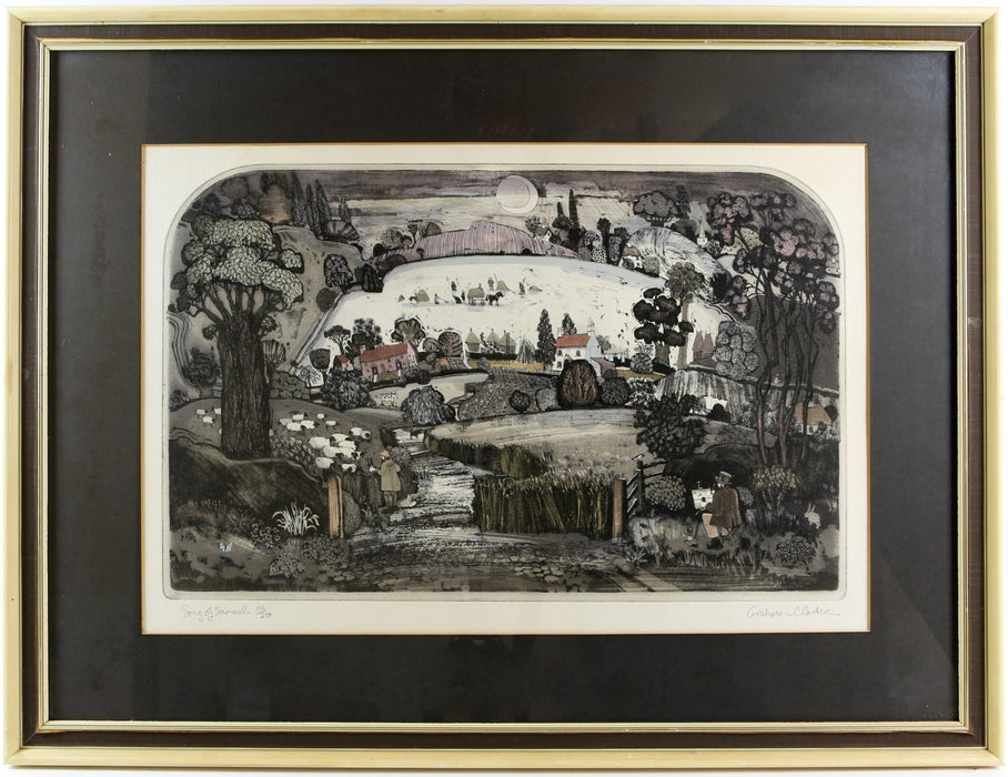GRAHAM CLARKE, 'SONG OF SAMUEL', LIMITED EDITION ETCHING PRINT 116/250, SIGNED