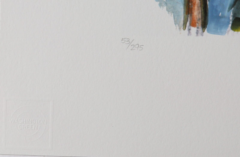 BOB DYLAN 'MAN ON A BRIDGE' LIMITED EDITION DRAWN BLANK SERIES PRINT 2008 SIGNED