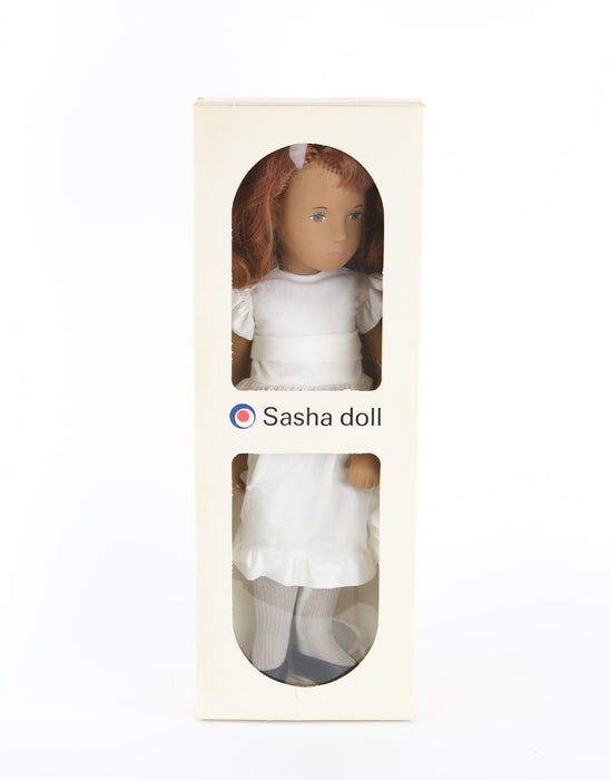 TRENDON SASHA DOLL - REDHEAD WHITE DRESS GIRL 108 433-778, BOXED
