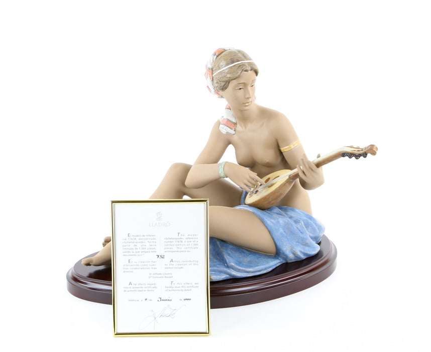 LLADRO 'SCHEHERAZADE' 7678 LARGE FIGURE MODEL 732/1000 BOXED & COA