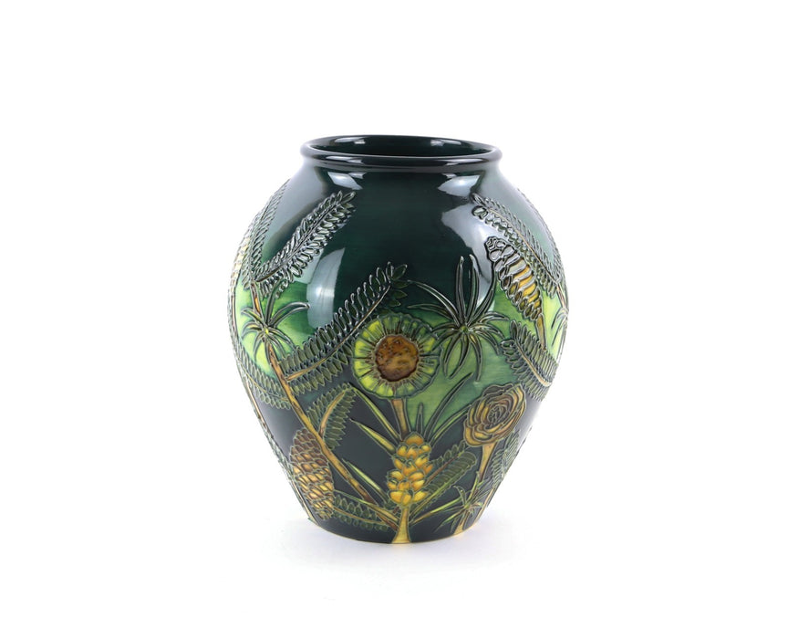 MOORCROFT POTTERY 'AMAZON TWILIGHT' RACHEL BISHOP LARGE BULBOUS VASE 226, BOXED