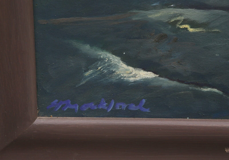 HAROLD MOCKFORD, 'DUNGENESS FROM THE SEA', 1992, LARGE OIL PAINTING, SIGNED