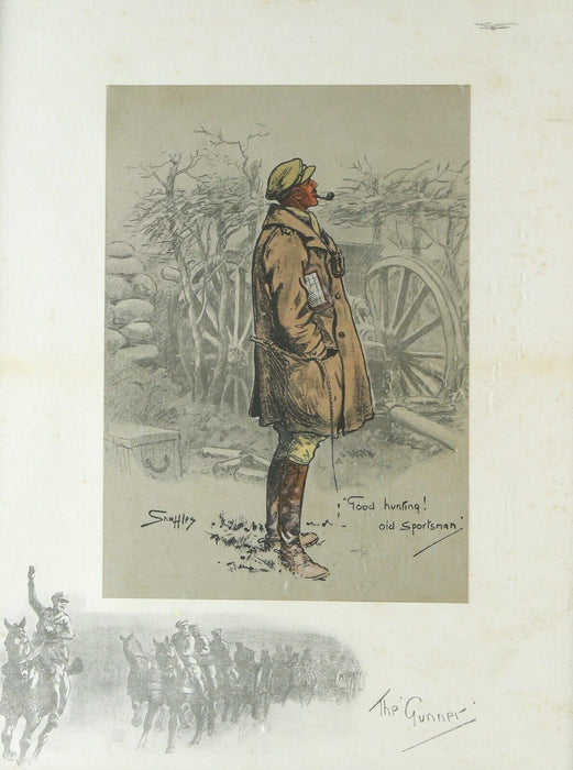 SNAFFLES, CHARLES JOHNSON PAYNE, 'THE GUNNER', COLOUR MILITARY PRINT