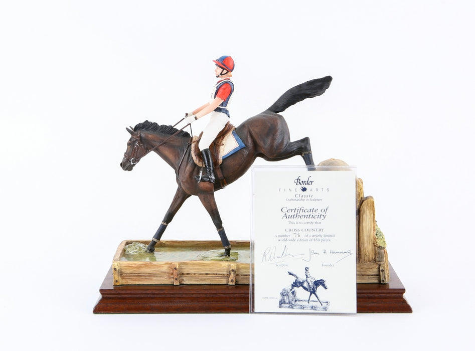 BORDER FINE ARTS 'CROSS-COUNTRY' LIMITED EDITION FIGURE MODEL B0319 78/850 & COA