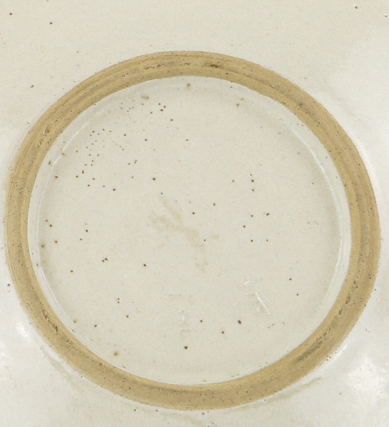 LUCIE RIE & HANS COPER - BROWN MANGANESE STONEWARE STUDIO POTTERY PLATE, SIGNED