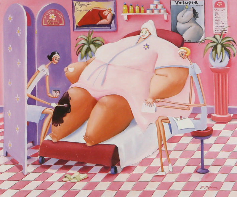 SARAH JANE SZIKORA, 'GLORIAS BEAUTY SPOT', LIMITED EDITION PRINT 61/495, SIGNED