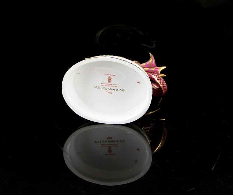 ROYAL CROWN DERBY 'WELSH DRAGON' LIMITED EDITION INVESTITURE PAPERWEIGHT FIGURE