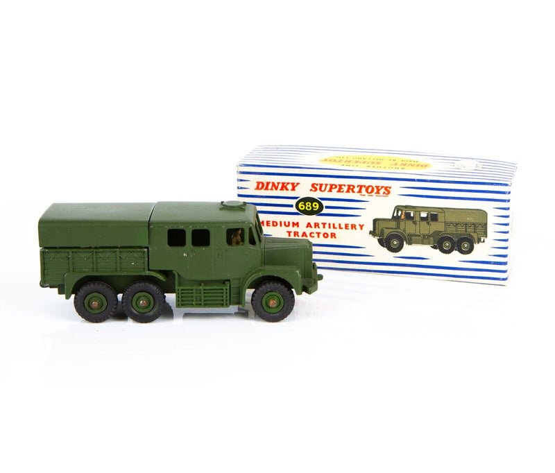 DINKY SUPERTOYS 'MEDIUM ARTILLERY TRACTOR' VINTAGE DIECAST MODEL No. 689 BOXED