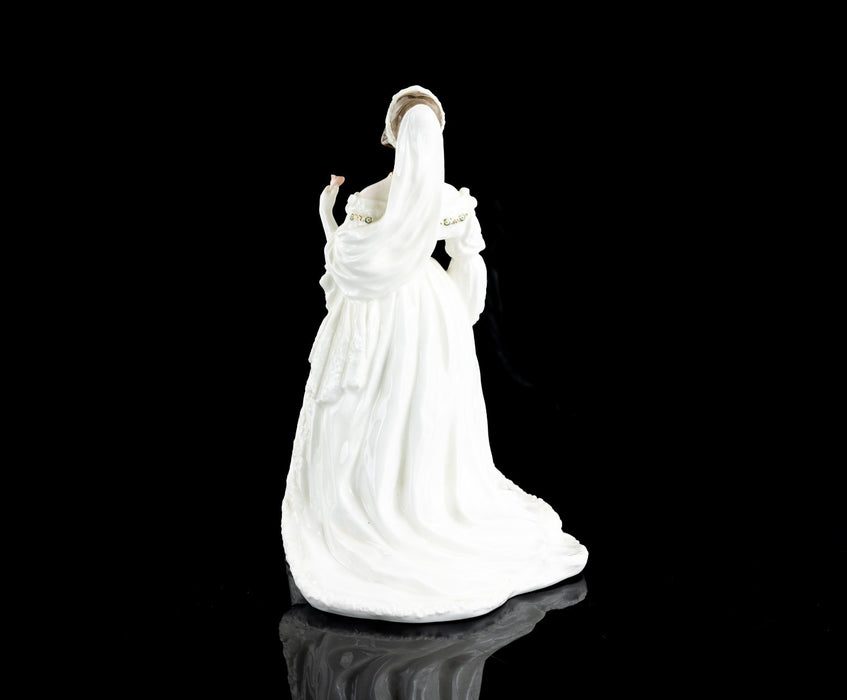 COALPORT 'VICTORIA - THE ROYAL BRIDE' LIMITED EDITION FIGURE MODEL & COA