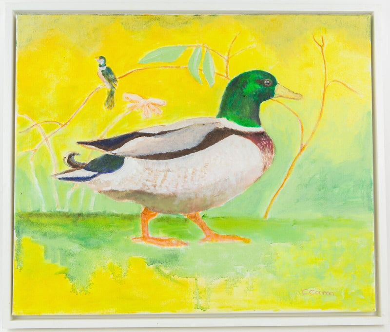 CAROLINE CONRAN, STUDY OF A DUCK, ORIGINAL OIL PAINTING, SIGNED