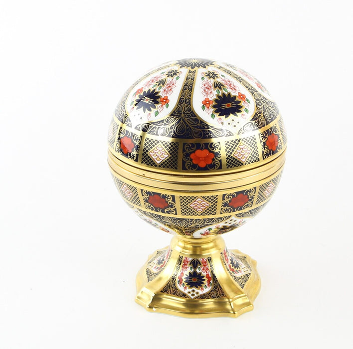 ROYAL CROWN DERBY 'MILLENNIUM GLOBE CLOCK' LIMITED EDITION 754/1000, BOXED