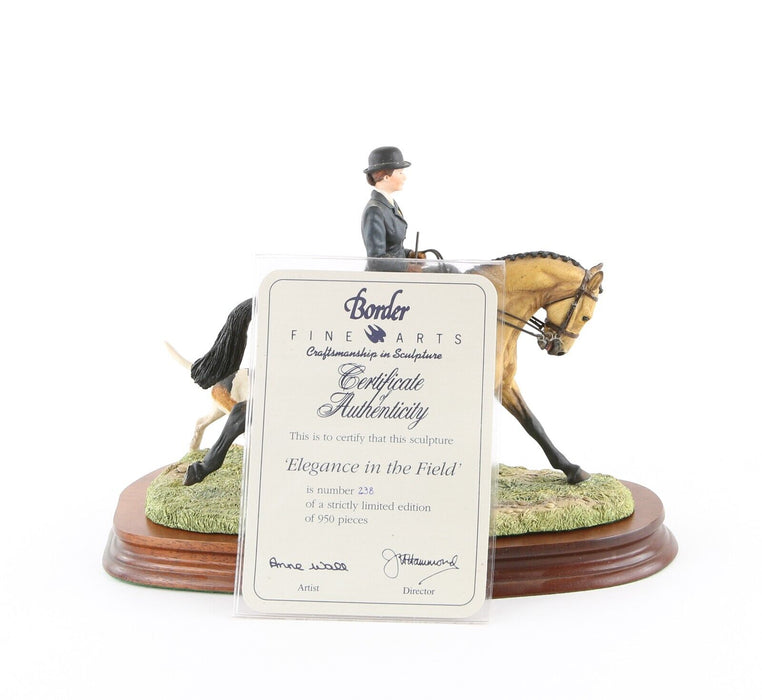 BORDER FINE ARTS 'ELEGANCE IN THE FIELD' FIGURE MODEL TABLEAU L126 238/950 & COA