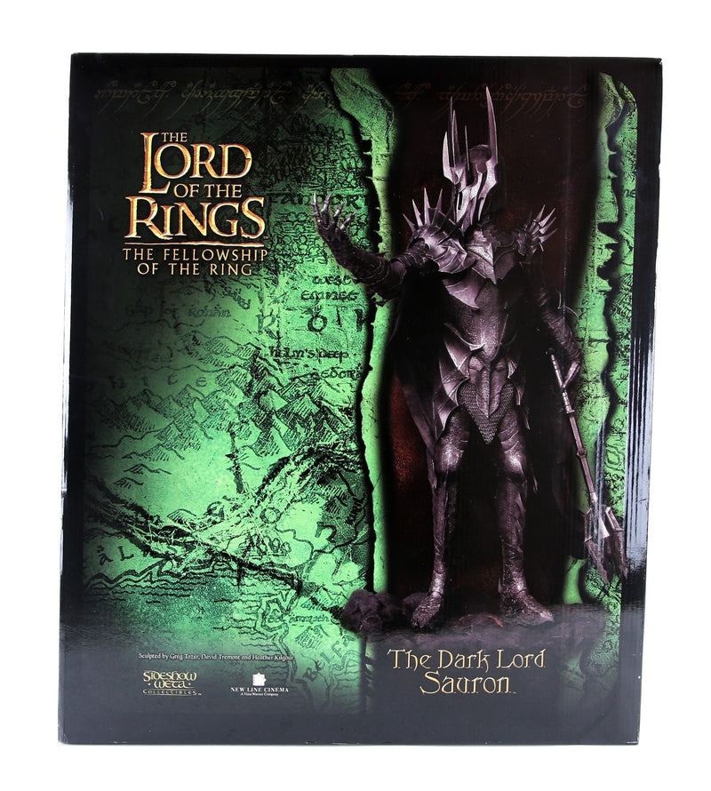 LORD OF THE RINGS - SIDESHOW 'THE DARK LORD SAURON' FIGURE 9341 4490/9500, BOXED