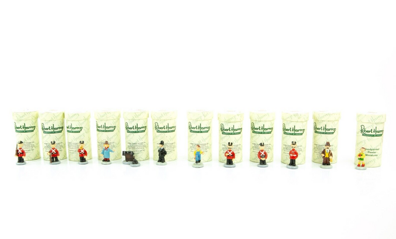 SET OF 12 ROBERT HARROP CAMBERWICK GREEN PEWTER MINIATURE FIGURES MCG01-12 BOXED