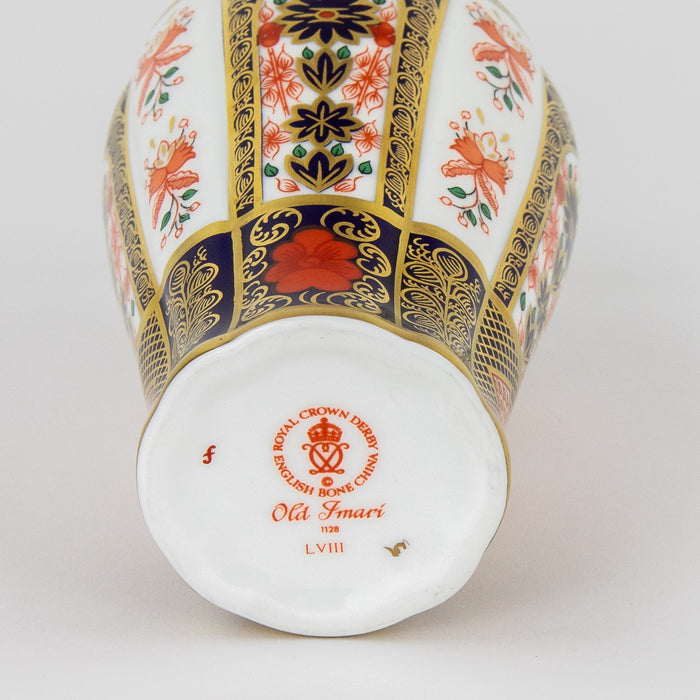 ROYAL CROWN DERBY - JAPANESE OLD IMARI 1128 JASMINE VASE