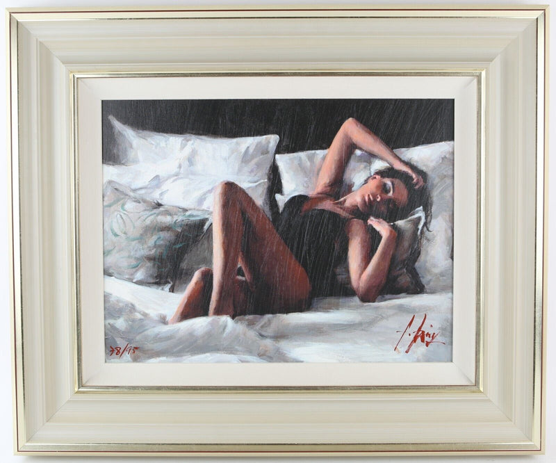 FABIAN PEREZ, 'OLGA AT HOME', LIMITED EDITION PRINT 78/95 & COA