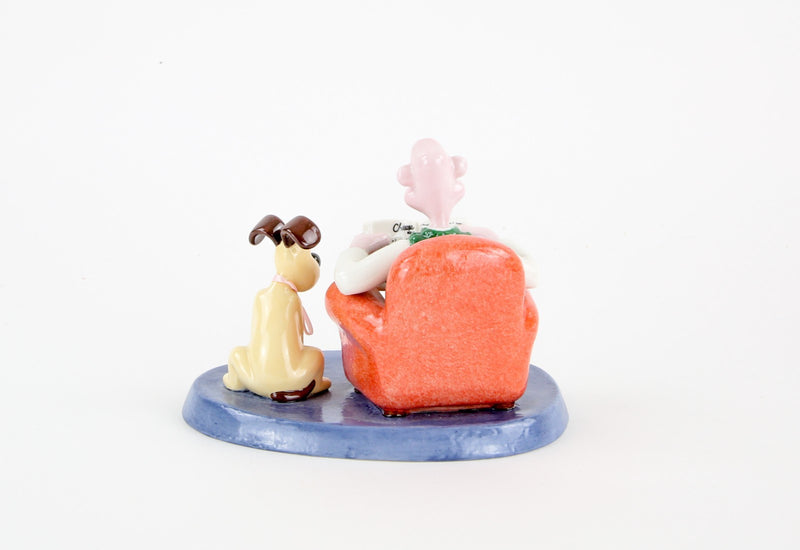 COALPORT CHARACTERS 'CHEESE HOLIDAYS' WALLACE & GROMIT FIGURE MODEL, BOXED