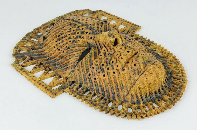 ALASDAIR NEIL MACDONELL STUDIO ART POTTERY IRON FACE MASK WALL PLAQUE