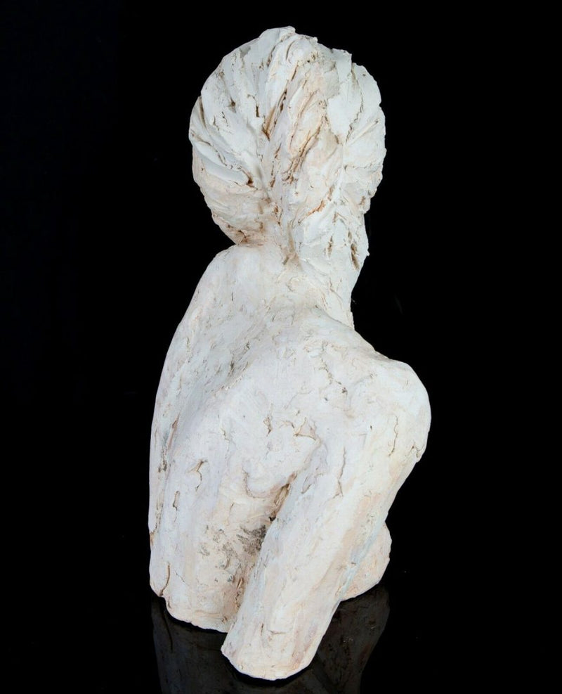ANNIE SHAW (BRITISH, C20th) -FEMALE BUST- STUDIO ART POTTERY TERRACOTTA SCULPTURE