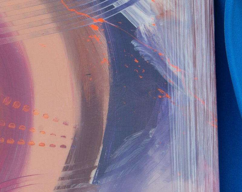 ANTONIO RUSSO (BRITISH, b.1965) -RIOJA I- ABSTRACT COMPOSITION, ACRYLIC ON CANVAS PAINTING