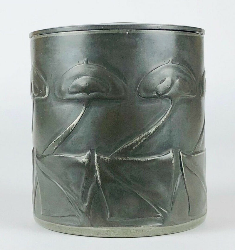 ARCHIBALD KNOX for LIBERTY &amp; Co. - TUDRIC PEWTER TOBACCO BOX BISCUIT BARREL POT No. 0193