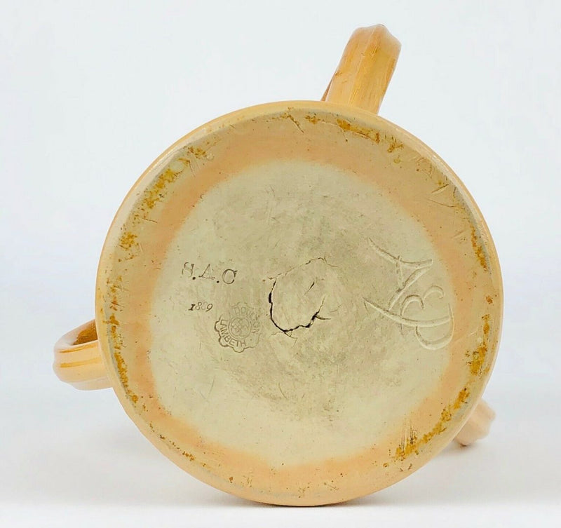 ARTHUR E PEARCE for DOULTON LAMBETH - SALTGLAZED STONEWARE TYG JUG VASE I889