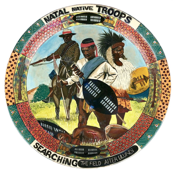 ANDREW & ELIAS FOR ARDMORE POTTERY 'NATAL NATIVE TROOPS' CHARGER