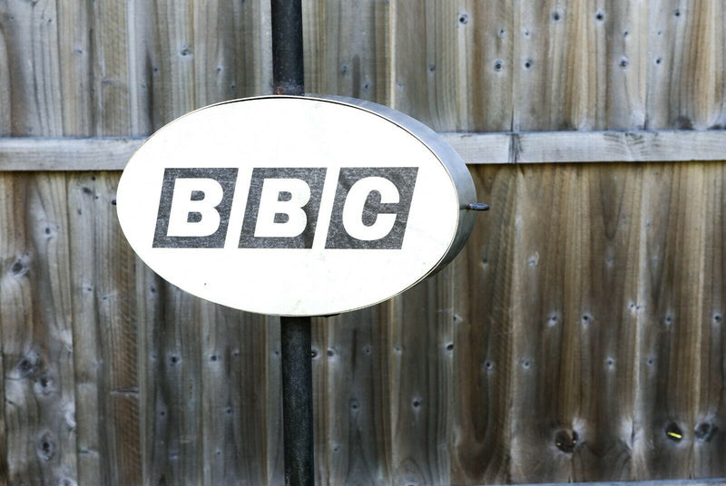 B.B.C FREE-STANDING TELEVISION DISPLAY SIGN