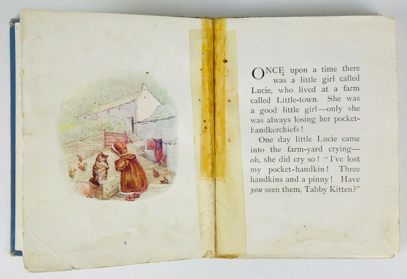 BEATRIX POTTER -TALE OF MRS TIGGY WINKLE- FIRST EDITION, DELUXE, FREDERICK WARNE & Co. 1905