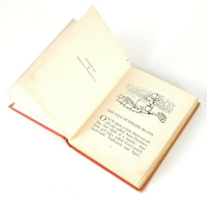 BEATRIX POTTER 'THE TALE OF PIGLING BLAND' FIRST EDITION, FREDERICK WARNE & Co. 1913