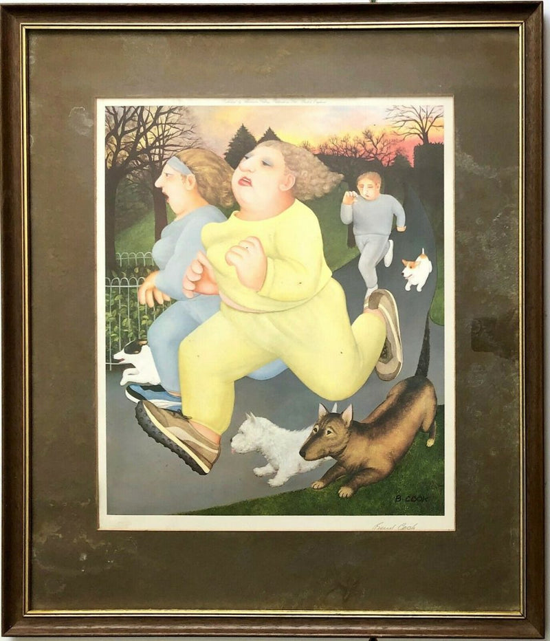 BERYL COOK 'JOGGERS ON THE HOE' ALEXANDER GALLERY PRINT, SIGNED
