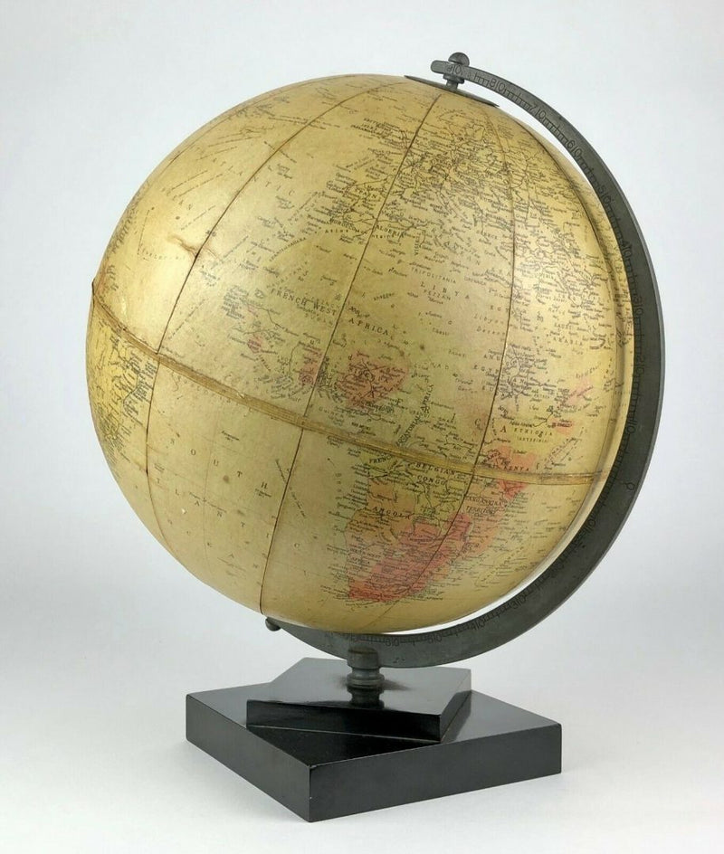 C20th PHILIPS 10" CHALLENGE GLOBE GEOGRAPHICAL TERRESTRIAL MAP &amp; STAND