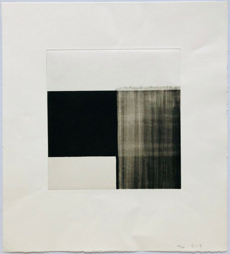 CALLUM INNES, UNTITLED, LIMITED EDITION ABSTRACT ETCHING PRINT 14/140, SIGNED