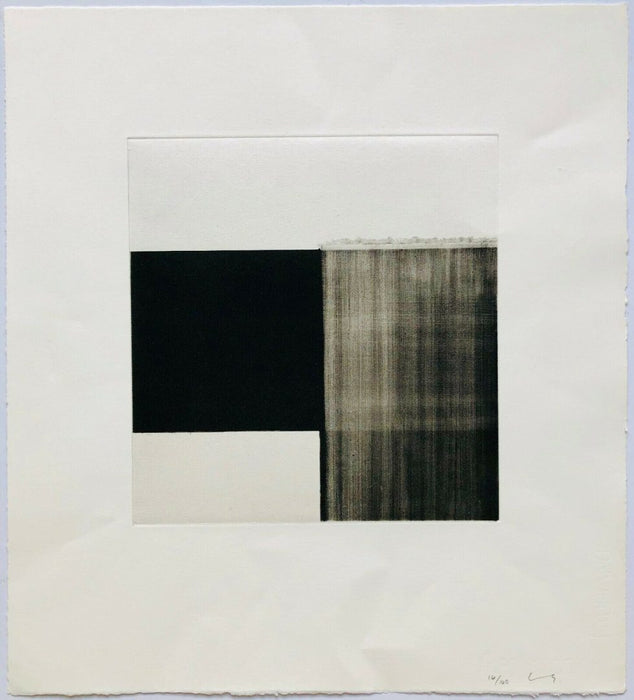 CALLUM INNES (b.1962), UNTITLED, LIMITED EDITION ABSTRACT ETCHING PRINT 14/140, SIGNED