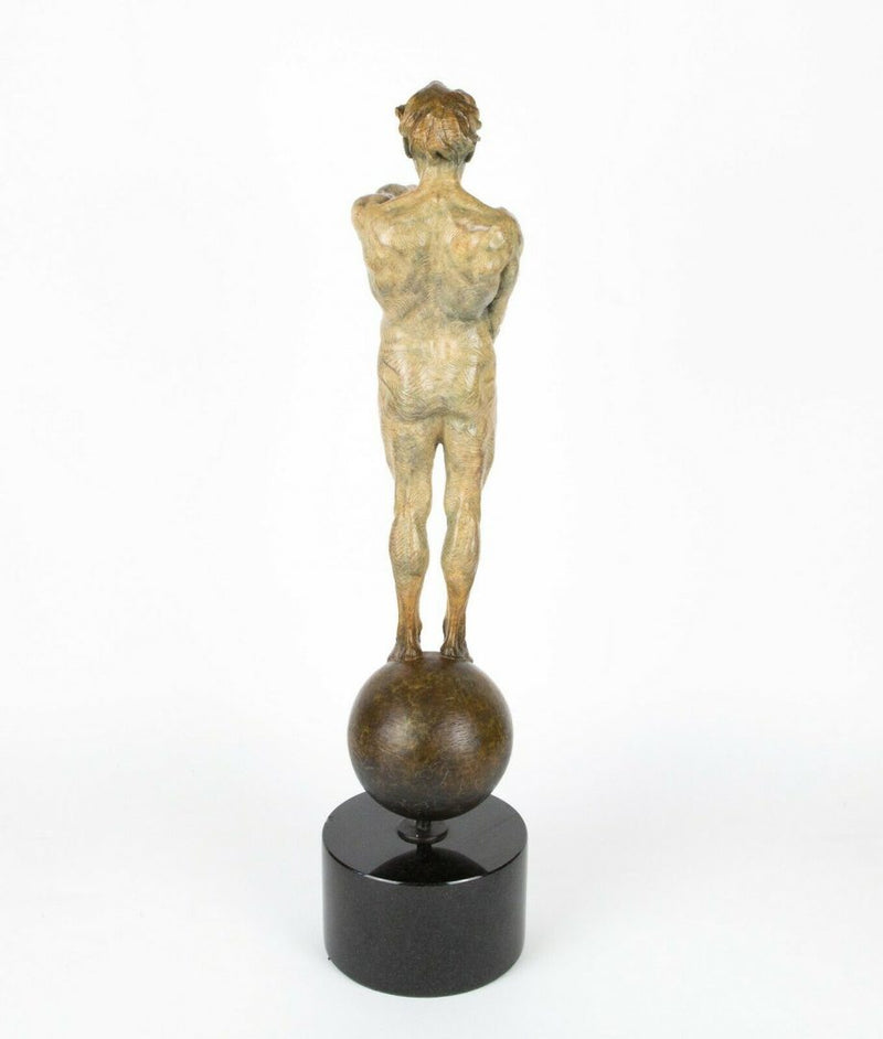 CARL PAYNE (b.1969) -CONQUEST- LIMITED EDITION BRONZE SCULPTURE FIGURE & COA