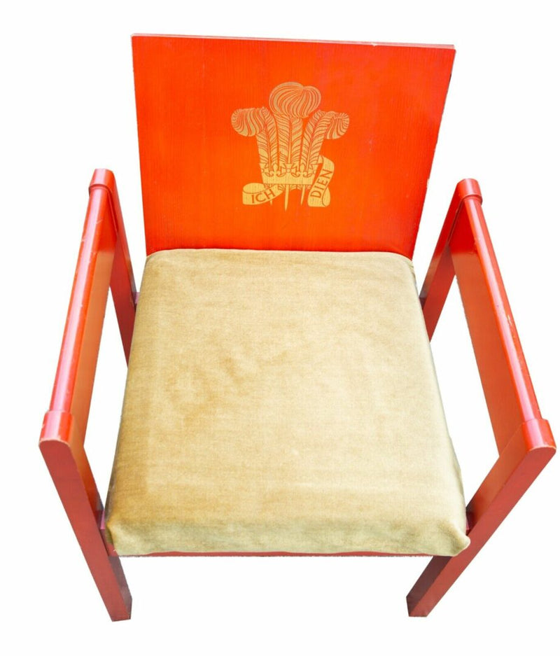 PRINCE OF WALES 1969 ROYAL INVESTITURE CHAIR, DESIGNED BY LORD SNOWDON