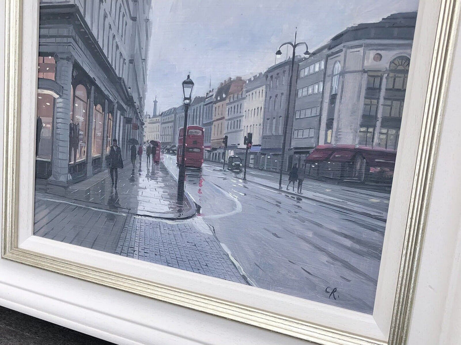 CHARLES ROWBOTHAM 'VIEW FROM THE SAVOY', LONDON, ORIGINAL OIL PAINTING, SIGNED