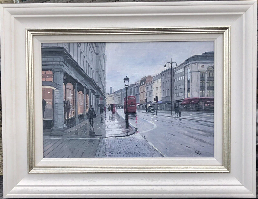 CHARLES ROWBOTHAM 'VIEW FROM THE SAVOY', LONDON, ORIGINAL OIL PAINTING, SIGNED
