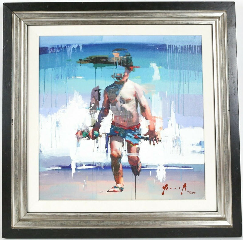 CHRISTIAN HOOK (BRITISH, b.1971) -MAR DE PONIENTE- LIMITED EDITION PRINT, 10/20 &amp; COA
