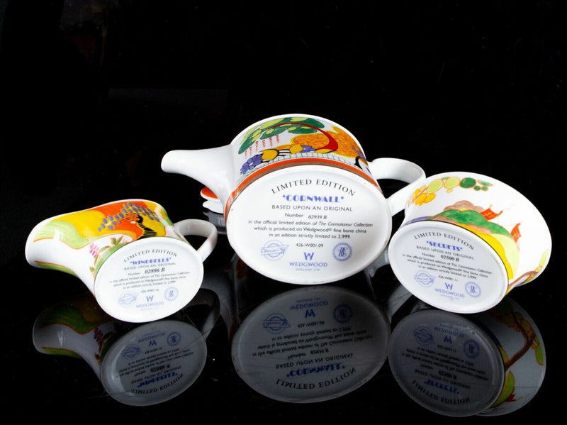 CLARICE CLIFF BY WEDGWOOD -WINDBELLS- LTD EDITION CONNOISSEUR COLLECTION TEA SET