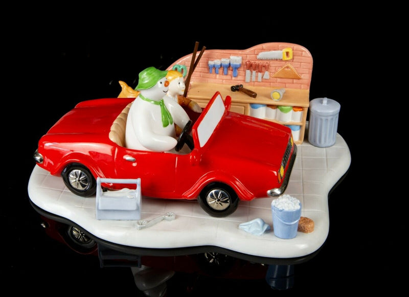 COALPORT CHARACTERS -OFF WE GO- LIMITED EDITION SNOWMAN CHRISTMAS FIGURE, BOXED