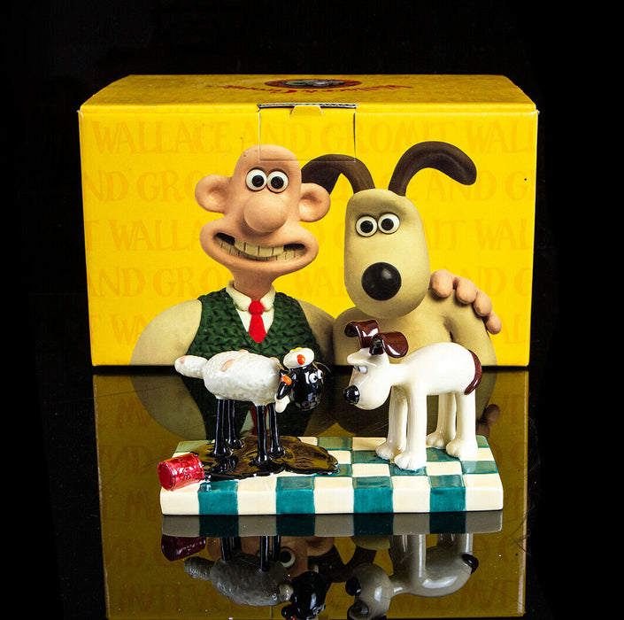 COALPORT CHARACTERS -OH WHAT A MESS!- WALLACE &amp; GROMIT SERIES FIGURE MODEL BOXED