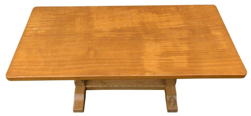 COLIN 'BEAVERMAN' ALNMACK, EX-MOUSEMAN ROBERT THOMPSON OAK COFFEE SIDE TABLE