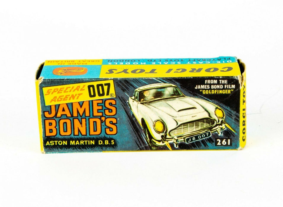 CORGI TOYS -JAMES BOND ASTON MARTIN DB5 No. 261- VINTAGE 007 MODEL, BOXED